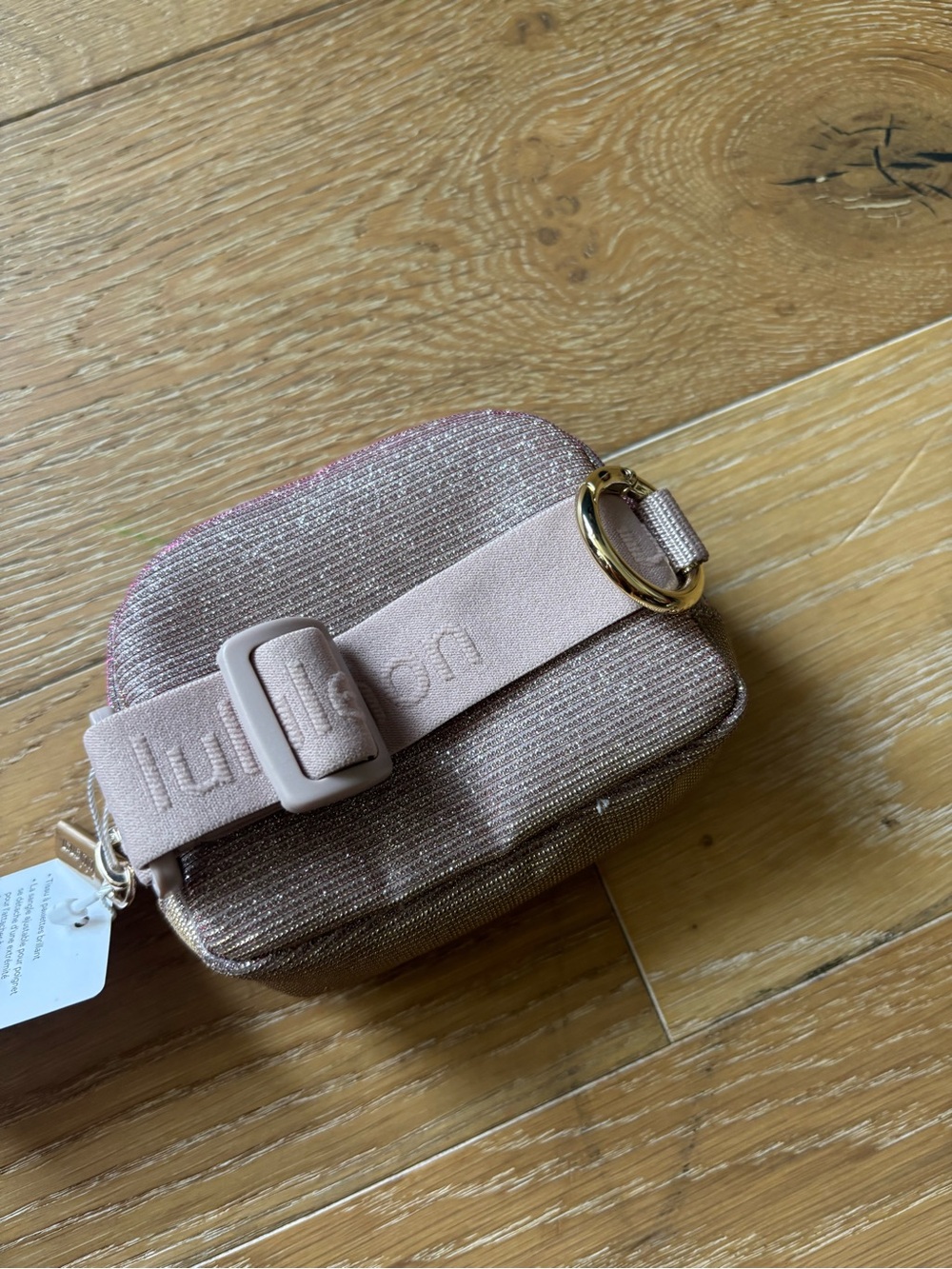 NWT Lululemon Sparkly Pink nano bag - Picture 3 of 4